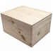 Boîte à bouteilles en bois 6 places (3+3) avec couvercle coulissant (1 pièce)